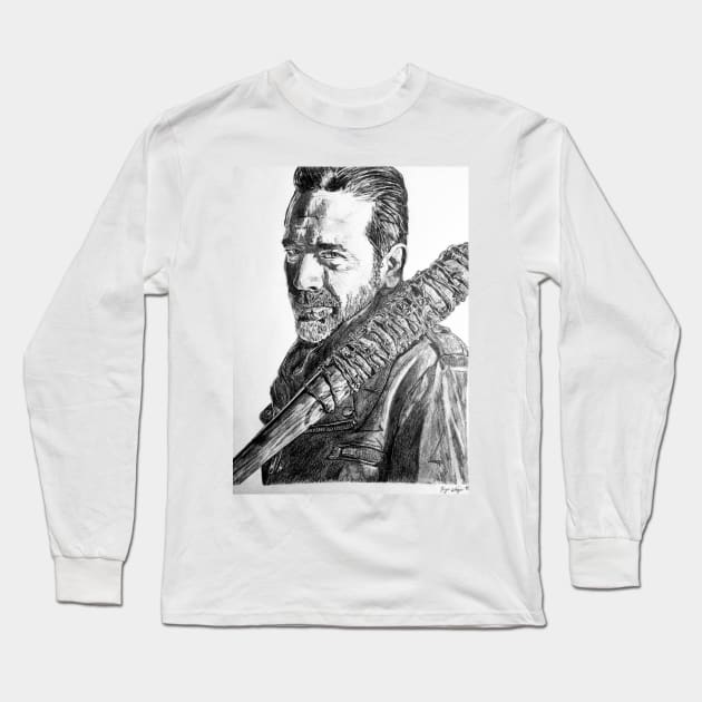 Negan Long Sleeve T-Shirt by BryanWhipple